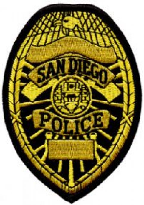 SAN DIEGO (CA) POLICE DEPARTMENT BADGE PATCH.